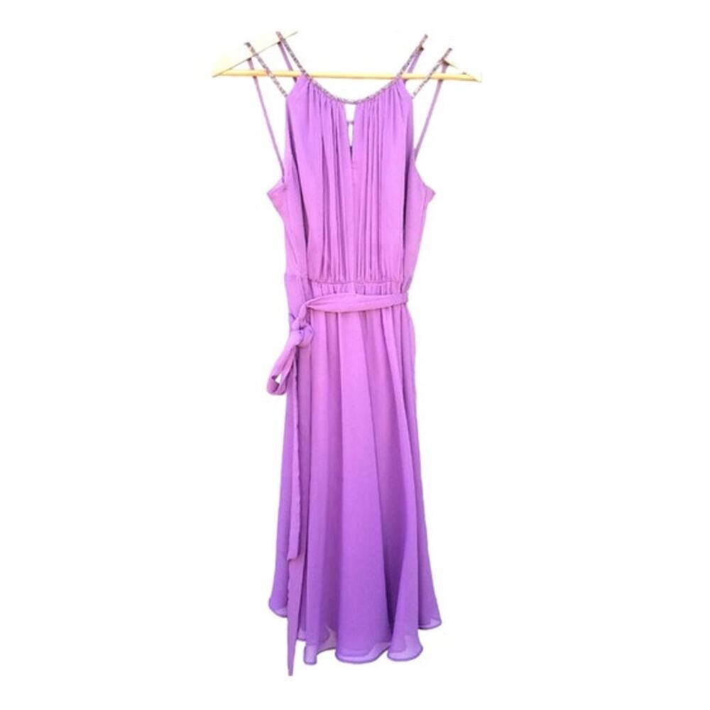 David's Bridal | Lavender Beaded Formal Dress 2 Bridal - Picture 3 of 10
